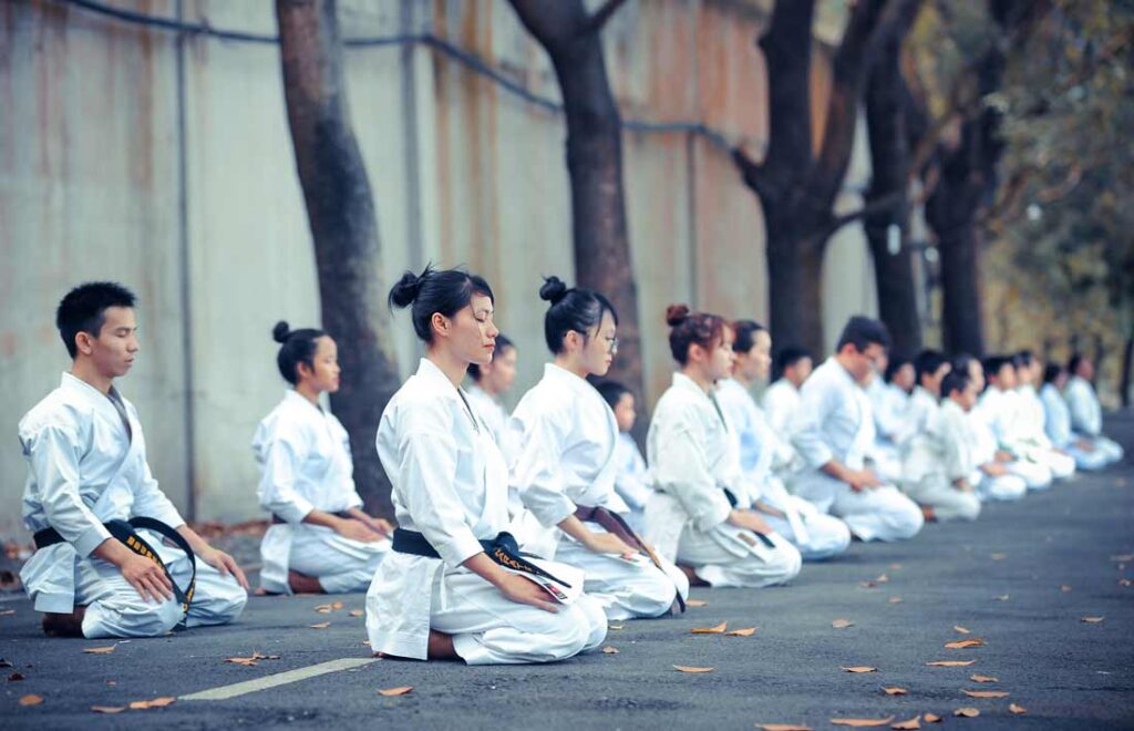 The five niyamas can be loosely translated into self-conduct and discipline. A discipline is a practice, and like these students demonstrate, it requires patience and does not happen overnight.