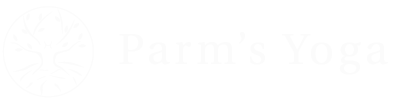Parm's Yoga White Logo